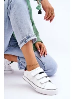 Žené tenisky na suchý zip Big Star LL274A207 Bíle Žené tenisky na suchý zip Big Star LL274A207 Bíle