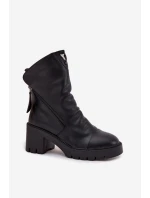 Boty na podpatku model 218068 Step in style Boty na podpatku model 218068 Step in style