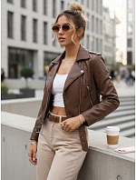 Dámské eko kůže krátké hnědé Ramones FashionStreet TY5672