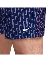 Plavky Nike Breaker Swoosh Link Midnig v tmavě modré, růžové a fialové barvě NESSG577 440 Plavky Nike Breaker Swoosh Link Midnig v tmavě modré, růžové a fialové barvě NESSG577 440