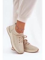 Dámské Kožené Lehká Polobotky Artiker 54C1759 Béžové