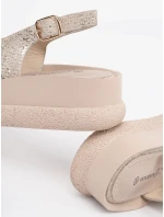 Dámské sandály na klínku FL1711 - GOODIN