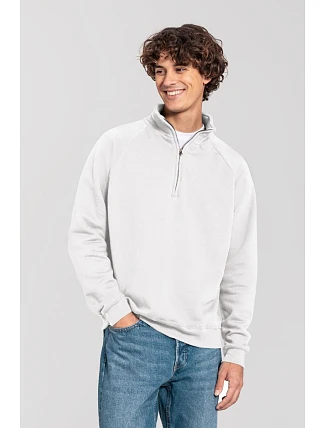 Fruit of the Loom Iconic Premium Zip Neck Sweat Těžká mikina s 1/4 zipem 16.2288 white Fruit of the Loom Iconic Premium Zip Neck Sweat Těžká mikina s 1/4 zipem 16.2288 white