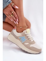 Dámské Sneakersy Na Platformě Béžové Tenanela