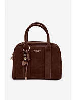 Kufříková taška z eko semiše hnědá Sorielle