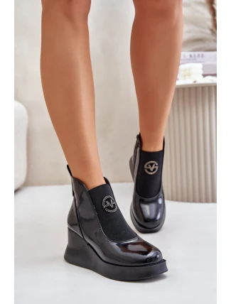 Boty na klínovém podpatku  model 202132 Step in style