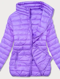 Světle fialová lehká dámská prošívaná bunda (58M23037-37)