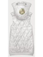 Dámská vesta v perleťové barvě se stahovacím lemem na spodním okraji S'West (B8240/B8342-9)