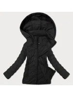 Lehká černá dámská prošívaná bunda s kapucí J Style (16M9232-392) Lehká černá dámská prošívaná bunda s kapucí J Style (16M9232-392)