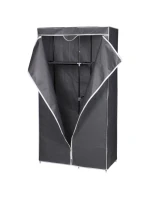 TEXTILNÍ ZAHRADA 90x45x170 cm tmavě šedá 8811