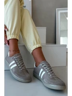 Zazoo N1068 Kožené Nízké Dámské Tenisky Tmavě Béžové