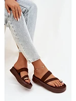 Dámské pantofle Farielle LS-170 hnědé - Bestelle