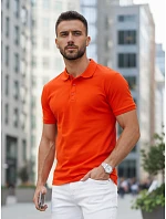 FashionStreet pánské oranžové polo tričko PX0609