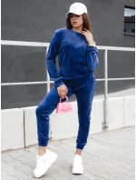 Dámský velurový komplet URBANVELVET navy blue FashionStreet AY1057