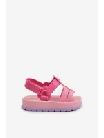 Dětské vonící sandálky Na suchý zip ZAXY LL385027 Růžové