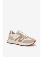 Dámské Sportovní Boty Na Platformě Béžové Emidi