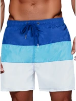 FashionStreet pánské modrobílé plavecké šortky SX2517
