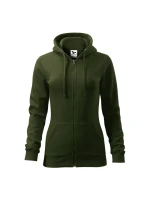 Dámská módní mikina na zip (vojenská)