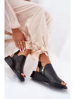 Dámské Sandály Na Klínu Černé Mevinette