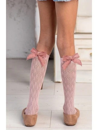 DĚTSKÉ PODKOLENKY S KRAJKOVOU APLIKACÍ DR2506