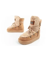 D.Franklin snow boots women winter fashion fur insulated brown beige dámské