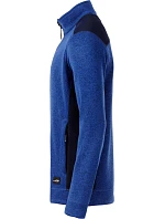 Daiber JN 862 Pánská pracovní bunda pletený fleece - Strong 02.0862 royal melange/navy Daiber JN 862 Pánská pracovní bunda pletený fleece - Strong 02.0862 royal melange/navy
