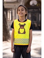 Korntex FUN Dětská bezpečnostní vesta 76.FUNY hi vis yellow/dog Korntex FUN Dětská bezpečnostní vesta 76.FUNY hi vis yellow/dog