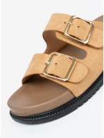 Klasické dámské Karmelowy  nazouváky platforma