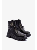 Dámské Pracovní Boty S Dekorací, Černá Toye