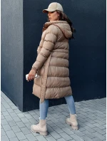 Dámský prošívaný kabát GLAMMANT beige FashionStreet TY4354 Dámský prošívaný kabát GLAMMANT beige FashionStreet TY4354