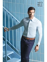 NEOBLU Balthazar Men Košile s dlouhým rukávem 24.3198 optic white