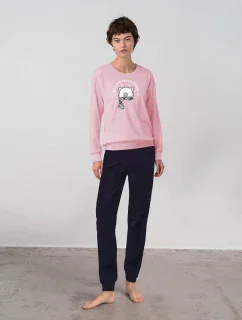 Vamp - Dámské bavlněné pyžamo s manžetami 19960 - Vamp