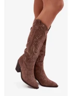 Kozačky na podpatku  model 223006 Step in style