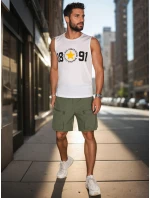 Pánská košile bez rukávů bílá FashionStreet RX5651