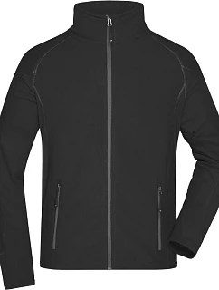 Daiber JN 597 Pánská strukturovaná fleecová bunda 02.0597 black/carbon