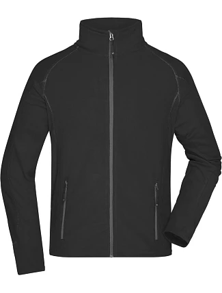 Daiber JN 597 Pánská strukturovaná fleecová bunda 02.0597 black/carbon Daiber JN 597 Pánská strukturovaná fleecová bunda 02.0597 black/carbon