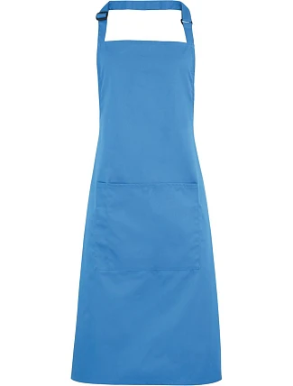 Premier PR 154 Zástěra s laclem a kapsou na břiše "Colours" 39.0154 sapphire Premier PR 154 Zástěra s laclem a kapsou na břiše "Colours" 39.0154 sapphire