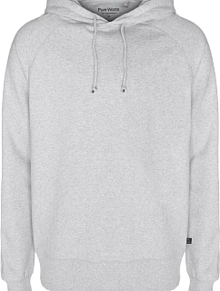 Pure Waste HDUB Unisex mikina s kapucí 74.HDUB grey melange