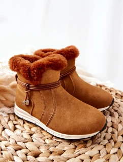 Dětské Sněhule zateplené Big Star BB374058BS Camel