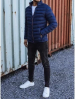 Pánská přechodná prošívaná bunda tmavě modrá TX4934