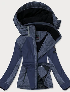 Dámská zimní lyžařská bunda navy blue/melange (b2356)