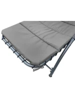 BERGAMO SEDÁTKO K BAZÉNU S PARAZÉNEM 200x125x180CM ŠEDÉ