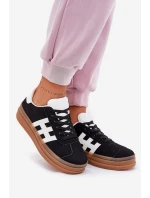 Dámské tenisky na platformě černé Syliyana