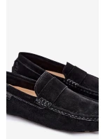 Semišové Pánské Mokasíny Big Star RR174049 Černé Semišové Pánské Mokasíny Big Star RR174049 Černé