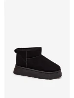 Dámské Sněhule Na Platformě Zateplené Kožíškem Černé Vesirae Dámské Sněhule Na Platformě Zateplené Kožíškem Černé Vesirae