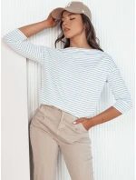 Dámská pruhovaná halenka APRICALE bílá FashionStreet RY2642 Dámská pruhovaná halenka APRICALE bílá FashionStreet RY2642