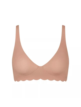 Dámská podprsenka ZERO Microfibre 2.0 Soft bra - CAMEO BROWN - sv. hnědá 00ME - SLOGGI