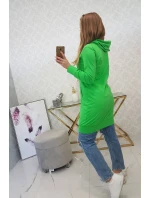Mikina s kapucí světle zelená Mikina s kapucí světle zelená