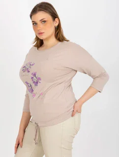 Dámská halenka RV BZ 8457.47P béžová - FPrice