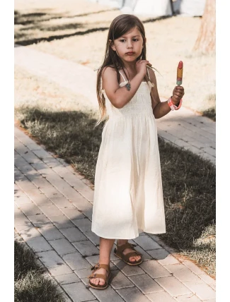 Dětské sandály na korkové platformě, zapínání na suchý zip, Camel Rorria Dětské sandály na korkové platformě, zapínání na suchý zip, Camel Rorria